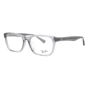 Ray-Ban RX5315D Asian Fit 8268, Transparent Grey frame, Clear lenses, view 2