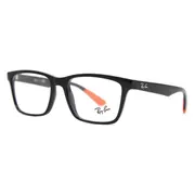 Ray-Ban RX7025 5417, Black frame, Clear lenses, view 2