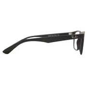 Ray-Ban RX7025 2077, Matte Black frame, Clear lenses, view 3