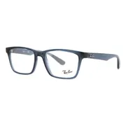 Ray-Ban RX7025 5719, Transparent Dark Blue frame, Clear lenses, view 2