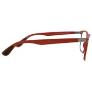 Ray-Ban RX7144M Ferrari F628, Matte Red frame, Clear lenses, view 3