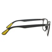 Ray-Ban RX7144M Ferrari F608, Matte Grey frame, Clear lenses, view 3