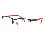Ray-Ban RX8416M Ferrari F041, Matte Black On Black frame, Clear lenses, view 2