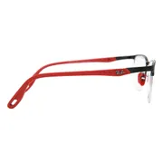Ray-Ban RX8416M Ferrari F041, Matte Black On Black frame, Clear lenses, view 3