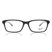 Ray-Ban RX5318D Asian Fit 2034, Black Transparent frame, Clear lenses, view 1