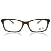 Ray-Ban RX5318D Asian Fit 2012, Havana frame, Clear lenses, view 1