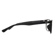 Ray-Ban RX5319D Asian Fit 2477, Matte Black frame, Clear lenses, view 3