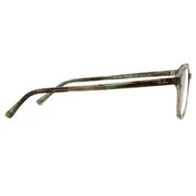 Ray-Ban RX5393 Leonard 8178, Transparent Green frame, Clear lenses, view 3