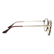 Ray-Ban RX7178D Asian Fit 2012, Havana frame, Clear lenses, view 3