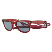 Ray-Ban RB2140 Wayfarer 661456, Red frame, view 2