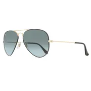 Ray-Ban RB3025 Aviator Large Metal 9271GK, Black frame, view 2