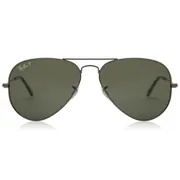 Ray-Ban RB3025 Aviator Polarized 004/58, Grey frame, view 1