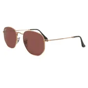 Ray-Ban RB3548N Hexagonal Polarized 9202AF, Gold frame, view 2