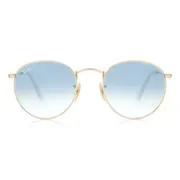 Ray-Ban RB3447N Round Metal 001/3F, Gold frame, view 1