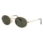 Ray-Ban RB3547N Oval Flat Lenses 001, Gold frame, view 2