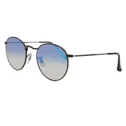 Ray-Ban RB3447 Round Flash Lenses Gradient 002/4O, Black frame, view 2