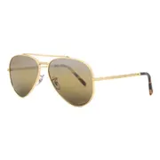 Ray-Ban RB3625 New Aviator Polarized 9196G5, Gold frame, view 2