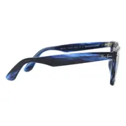 Ray-Ban RB2140F Asian Fit 1361R5, Blue frame, view 3