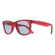 Ray-Ban RB2140F Asian Fit 661456, Red frame, view 2