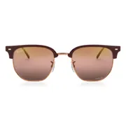 Ray-Ban RB4416 New Clubmaster 6654G9, Burgundy frame, view 1
