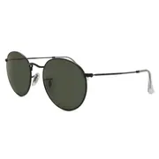 Ray-Ban RB3447 Round Metal 919931, Black frame, view 2