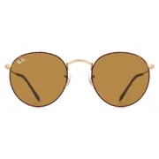 Ray-Ban RB3447 Round Metal 927533, Tortoiseshell frame, view 1