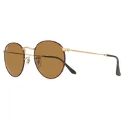 Ray-Ban RB3447 Round Metal 927533, Tortoiseshell frame, view 2