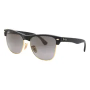 Ray-Ban RB4175 Clubmaster Oversized Flash Lenses Polarized 877/M3, Black frame, view 2