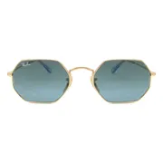 Ray-Ban RB3556N Octagonal 91233M, Gold frame, view 1