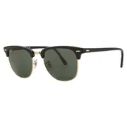 Ray-Ban RB3016 Clubmaster Asian Fit W0365, Gold frame, view 2