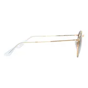 Ray-Ban RB3447 Round Metal Asian Fit 001/3M, Gold frame, view 3