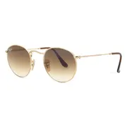 Ray-Ban RB3447 Round Metal Asian Fit 001/51, Gold frame, view 2