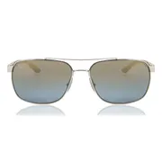 Ray-Ban RB3701 Asian Fit Polarized 003/J0, Silver frame, view 1