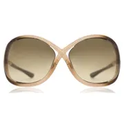 Tom Ford FT0009 WHITNEY 74F, Brown frame, Gradient Dark Brown lenses, view 1