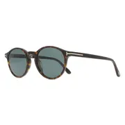Tom Ford FT1331 PRESCOTT-02 52V, Tortoiseshell frame, Grey Blue lenses, view 2