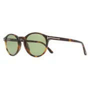 Tom Ford FT1331 PRESCOTT-02 53N, Tortoiseshell frame, Green lenses, view 2