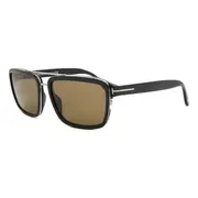 Tom Ford FT0780 ANDERS 01J, Black frame, Brown lenses, view 2