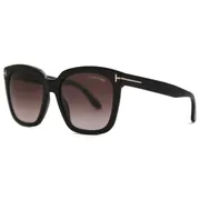Tom Ford FT0502 AMARRA 01T, Black frame, Red lenses, view 2