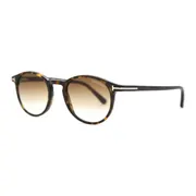 Tom Ford FT0539 ANDREA-02 52F, Tortoiseshell frame, Brown lenses, view 2