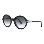 Tom Ford FT0602 NICOLETTE-02 001, Black frame, Grey lenses, view 2