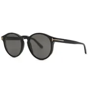 Tom Ford FT0591 IAN-02 01A, Black frame, Grey lenses, view 2
