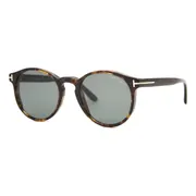 Tom Ford FT0591 IAN-02 52N, Tortoiseshell frame, Green lenses, view 2