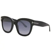 Tom Ford FT0613 BEATRIX-02 01C, Black frame, Grey Mirror lenses, view 2