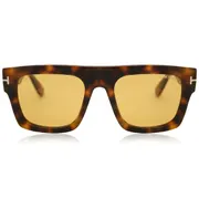 Tom Ford FT0711 FAUSTO 56E, Tortoiseshell frame, Yellow lenses, view 1