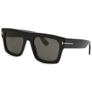 Tom Ford FT0711 FAUSTO 01A, Black frame, Grey lenses, view 2