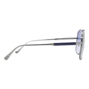 Tom Ford FT0669 JUDE 12W, Grey frame, Gradient Blue lenses, view 3