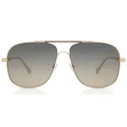 Tom Ford FT0669 JUDE 28B, Gold frame, Dark Grey lenses, view 1