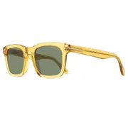 Tom Ford FT0751 DAX 39N, Yellow frame, Dark Green lenses, view 2