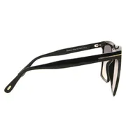 Tom Ford FT0764 SABRINA-02 01B, Black frame, Gradient Grey lenses, view 3