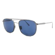 Tom Ford FT0827 JAKE 14V, Grey frame, Blue lenses, view 2